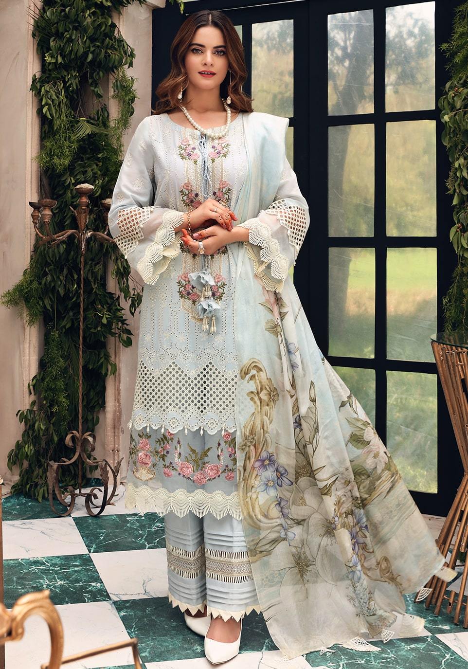 EPF- 7 Arctic | Elaf | Festive Chikankari 2021