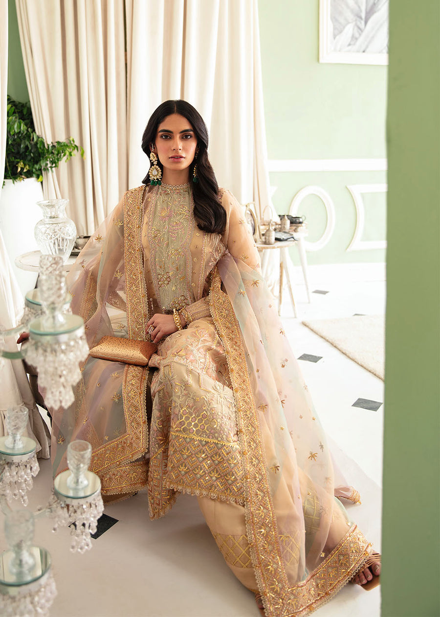 Celeste | Afrozeh | La Fuchsia Unstitched Collection 2023