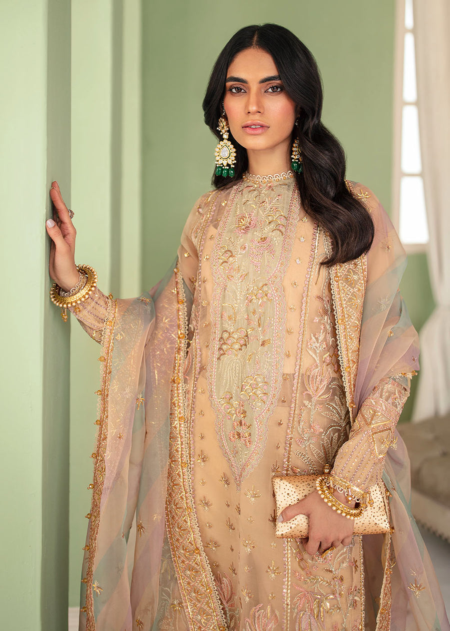 Celeste | Afrozeh | La Fuchsia Unstitched Collection 2023