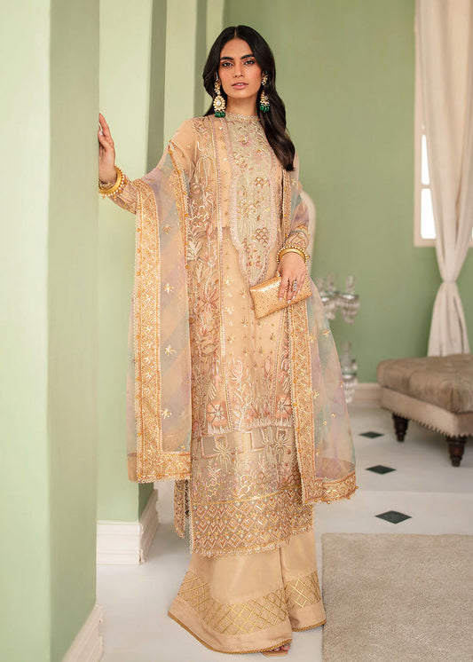 Celeste | Afrozeh | La Fuchsia Unstitched Collection 2023