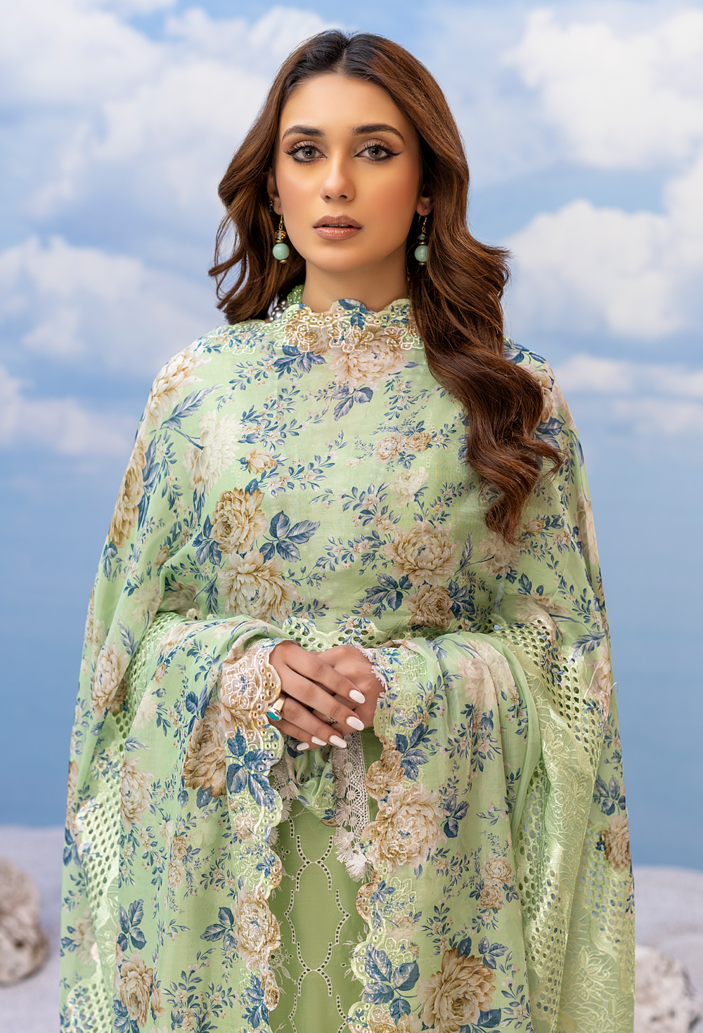 Pixie Green | Adan's Libas | Fuchsia Chapter 2 Chikankari Collection 2023