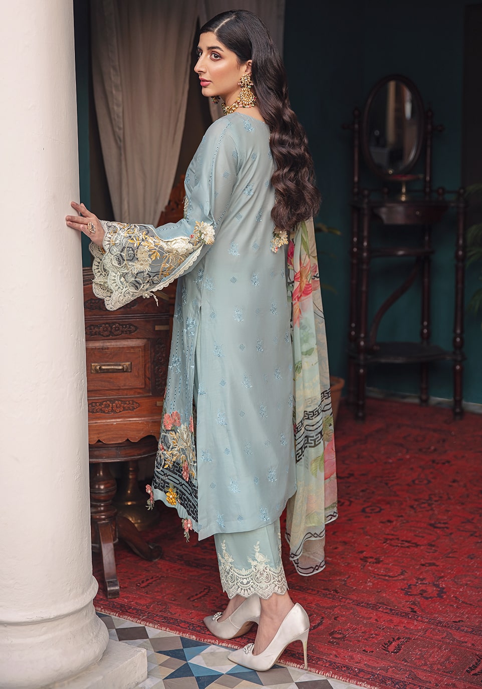 EFC8 - Celeste | Elaf | Festive Chikankari 2022