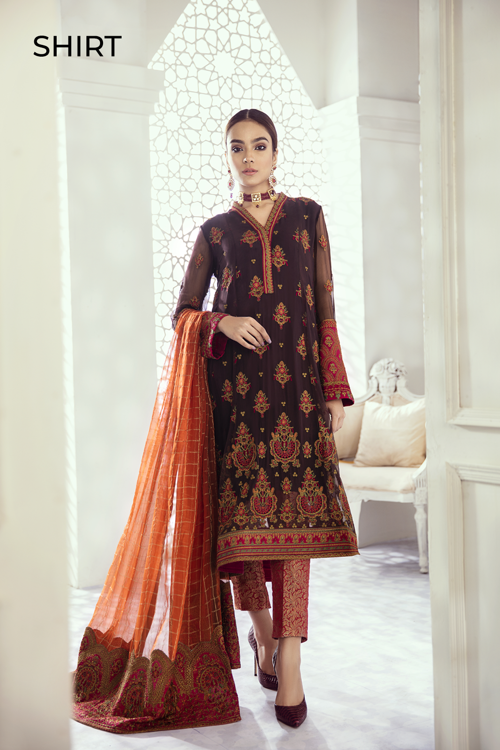 ID-10 Exotic Roots (3PC) | Iznik | Imperial Dreams | Embroidered Chiffon
