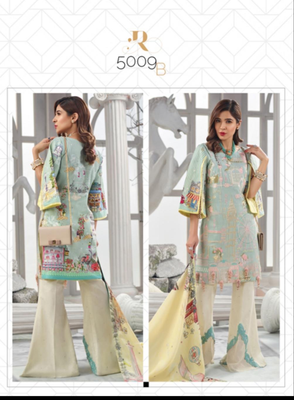 5009B (3 Piece Lawn) Rang Rasiya