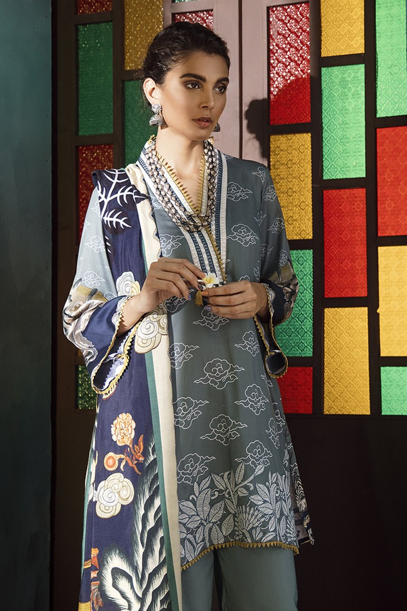 ORIENTAL STEAM (CROSS STITCH - AANGAN COTTON SATIN'19)