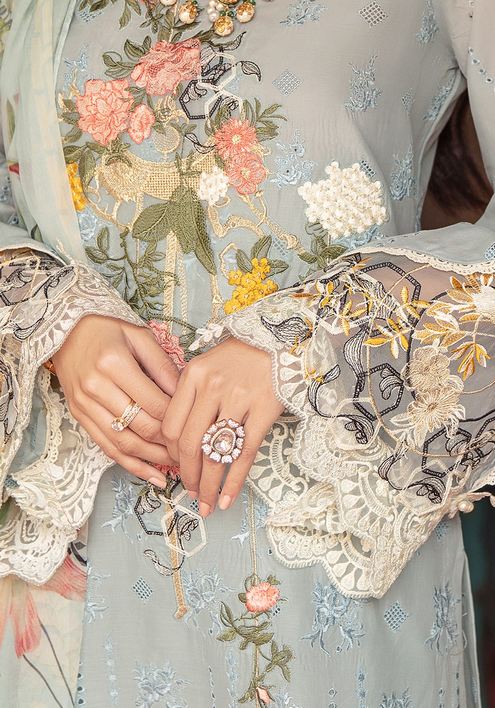 EFC8 - Celeste | Elaf | Festive Chikankari 2022