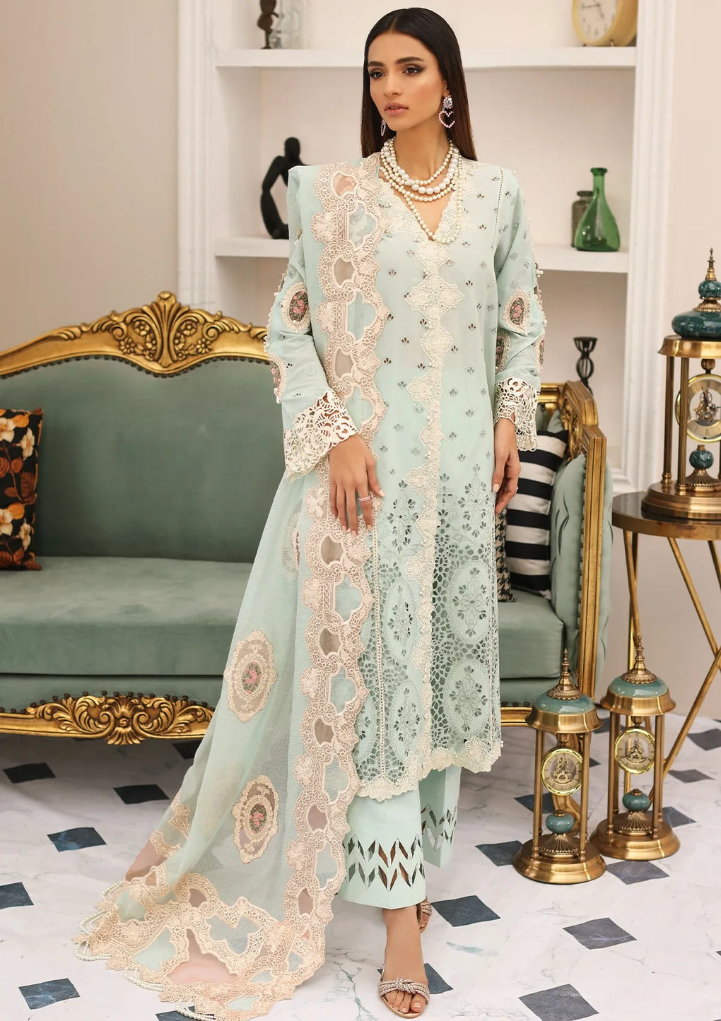 ELC03B - Day Dream | Elaf | Festive Chikankari Collection 2023