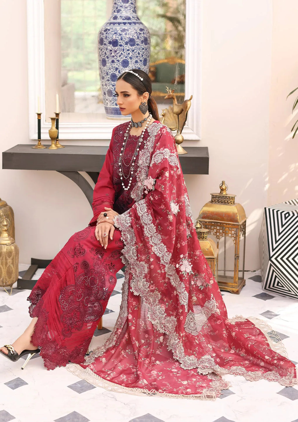 ELC02B - Prestige | Elaf | Festive Chikankari Collection 2023