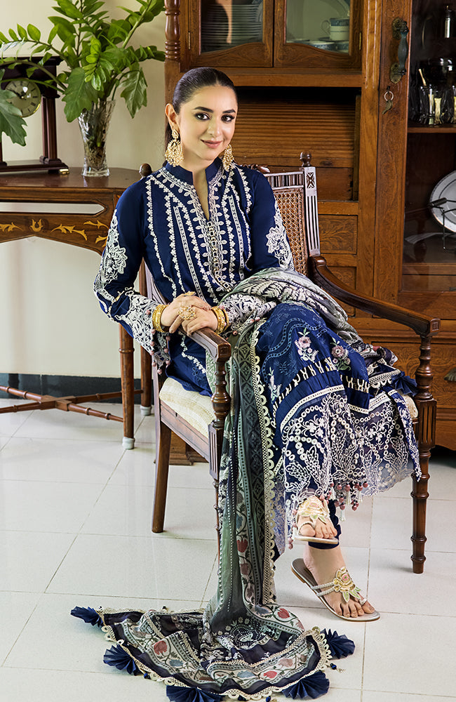 MLL - 23 - 08 | AL Zohaib | Mahiymaan Luxury Lawn Eid Edition 2023