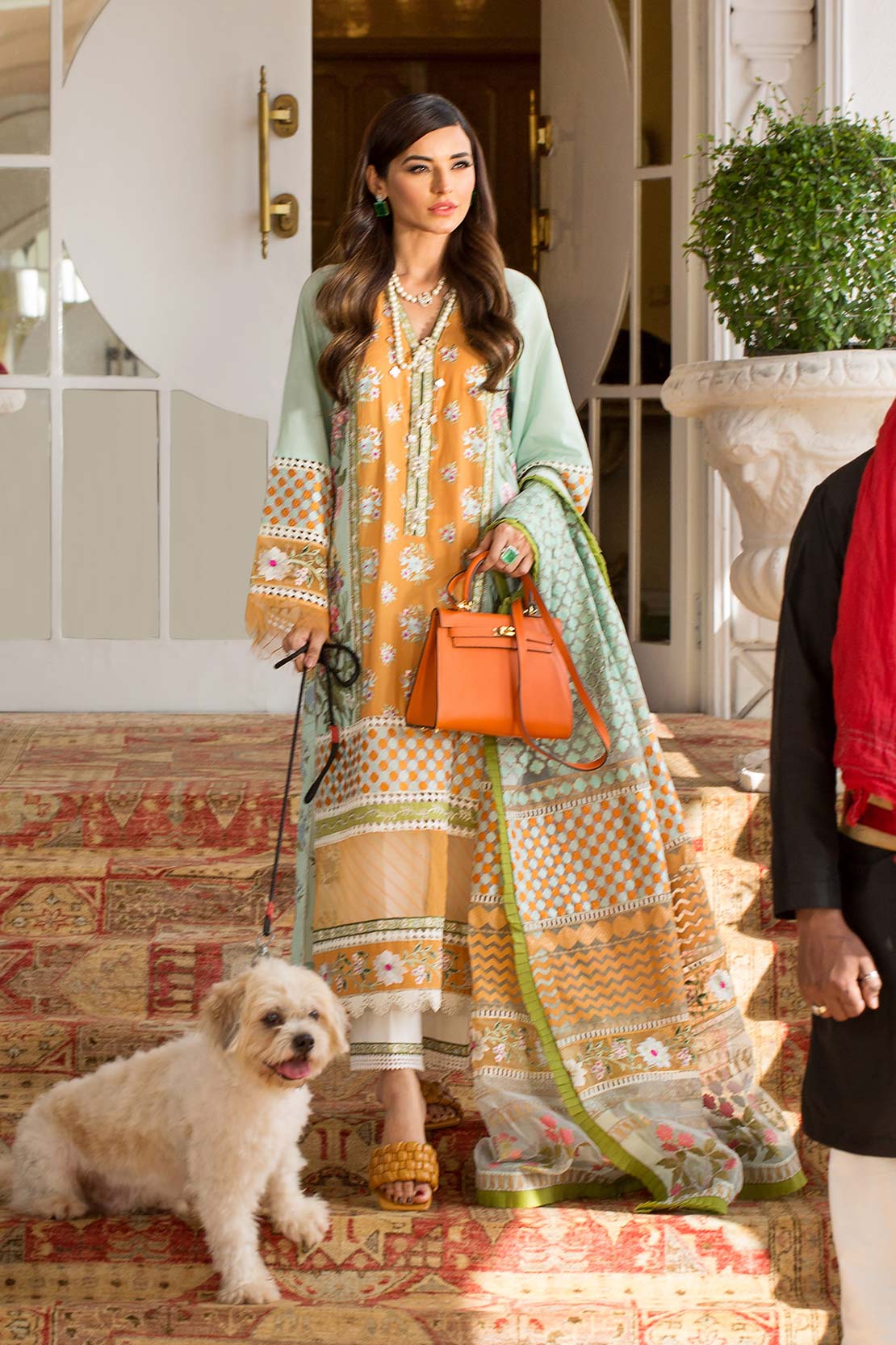 D9-A | A Sunny Afternoon - Mandarin | Crimson by Saira Shakira | Luxury Lawn Collection