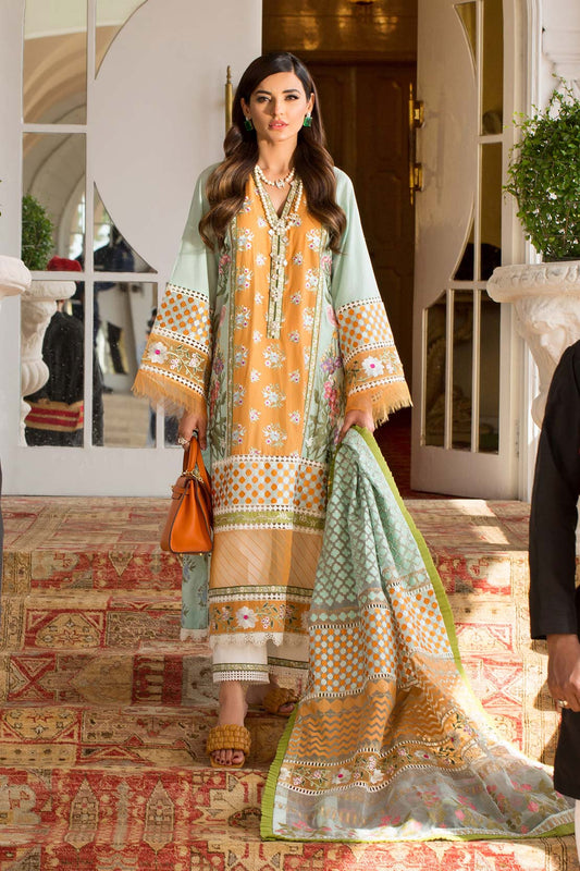 D9-A | A Sunny Afternoon - Mandarin | Crimson by Saira Shakira | Luxury Lawn Collection