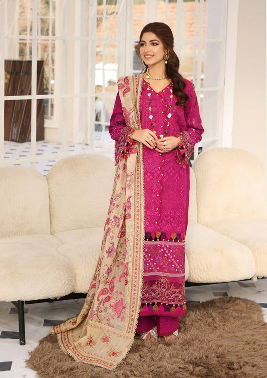 ELC11 - Hot Pink | Elaf | Festive Chikankari Collection 2023