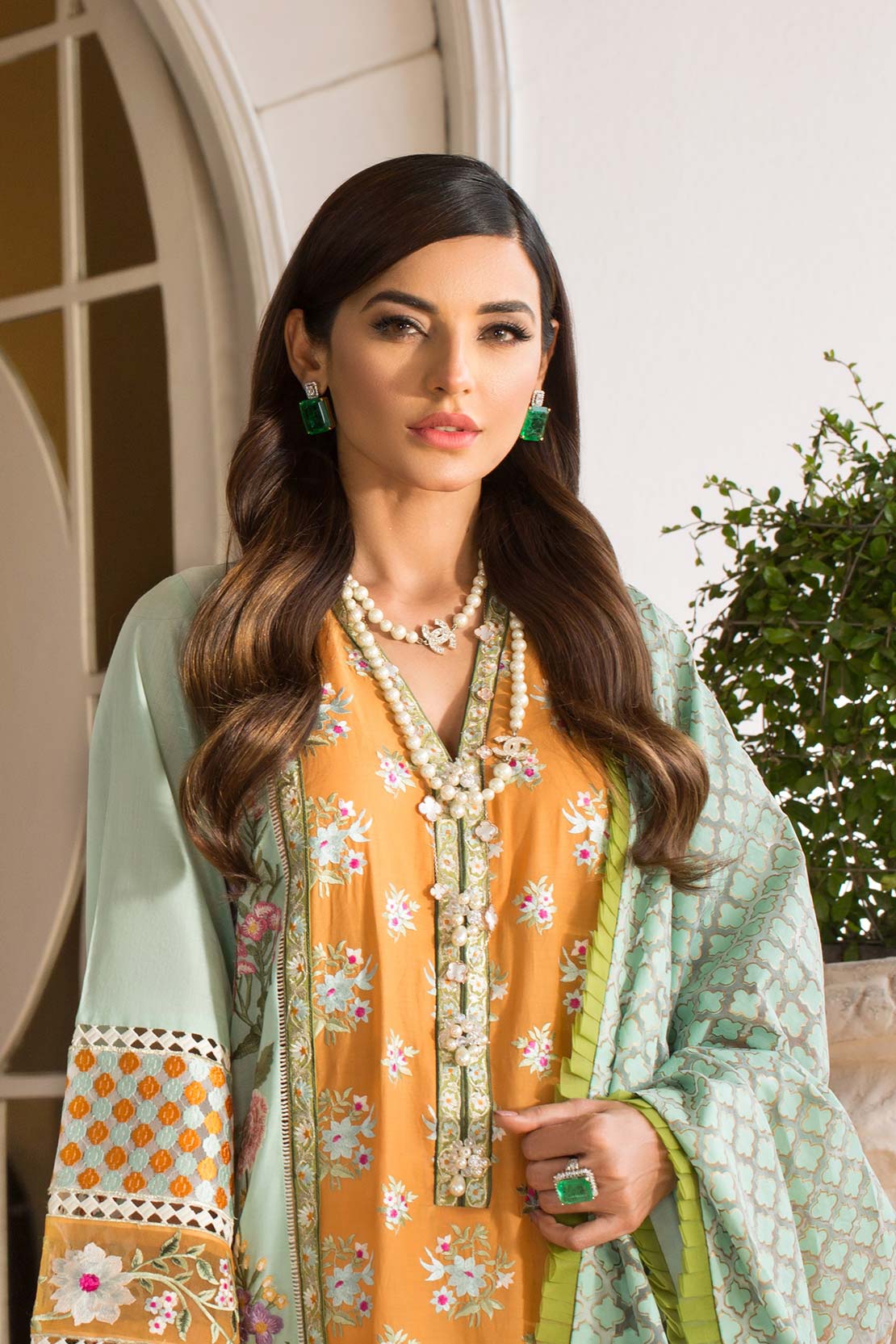 D9-A | A Sunny Afternoon - Mandarin | Crimson by Saira Shakira | Luxury Lawn Collection