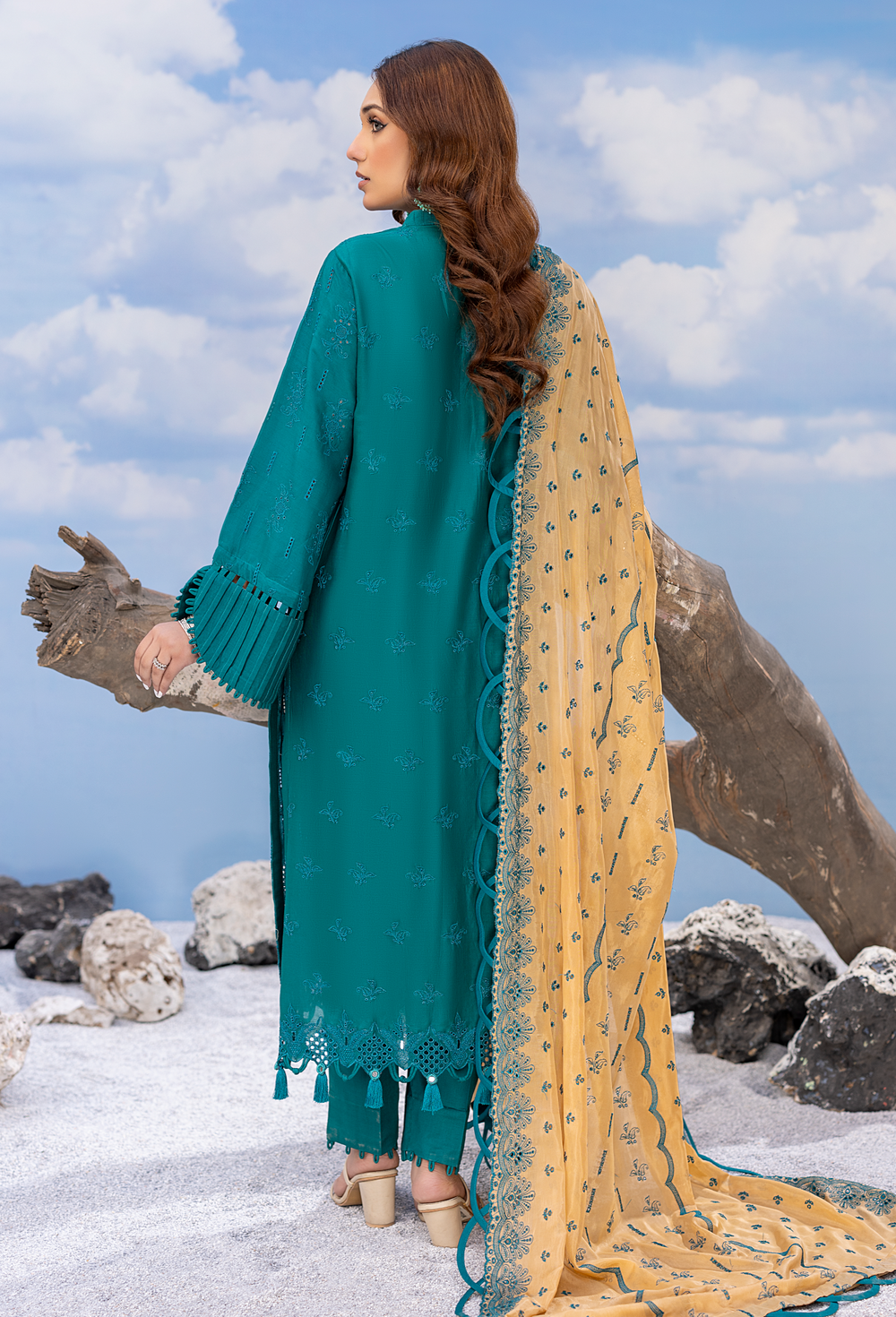 Sherpa Blue | Adan's Libas | Fuchsia Chapter 2 Chikankari Collection 2023