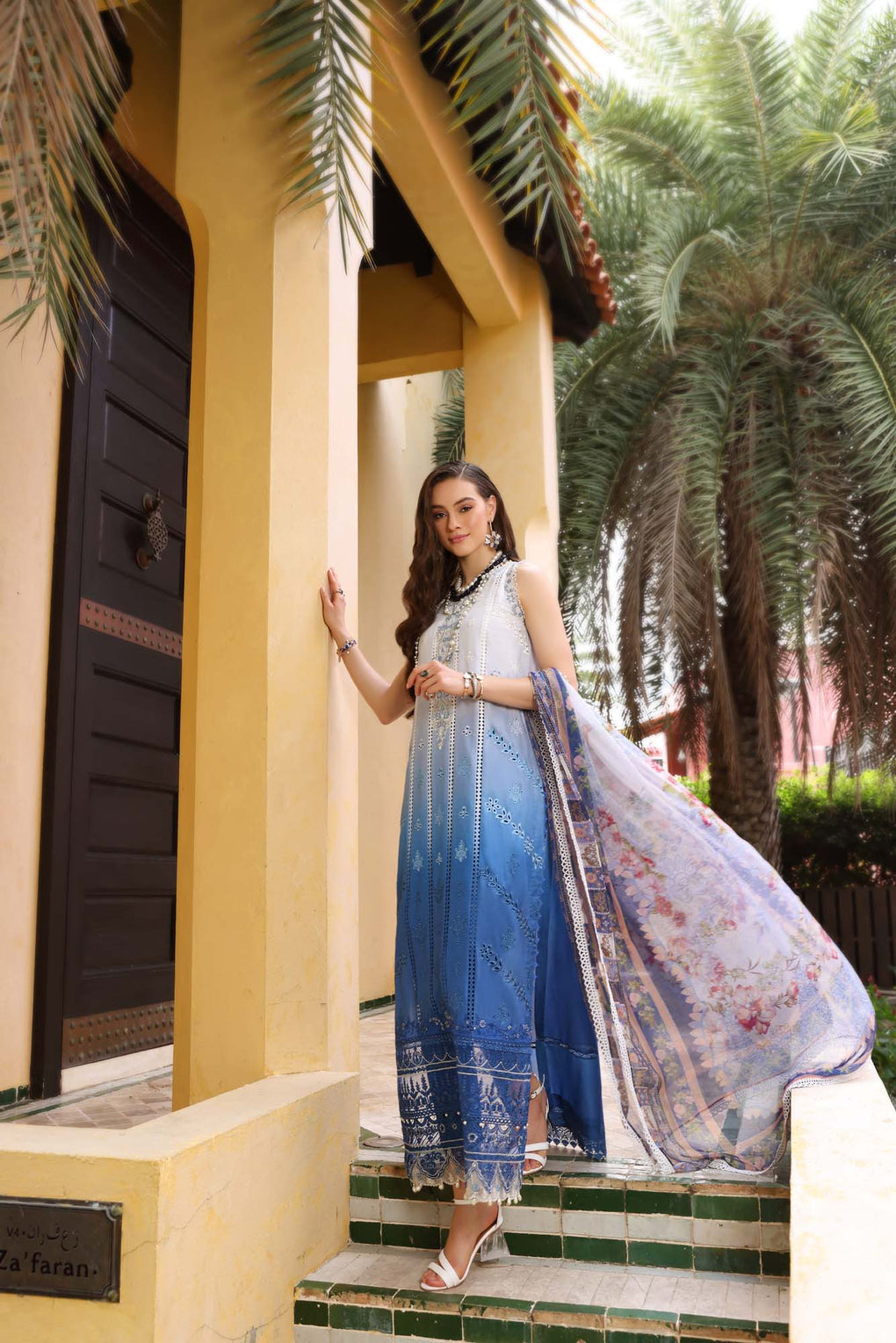 7B | Noor | Luxury Chikankari Lawn 2023