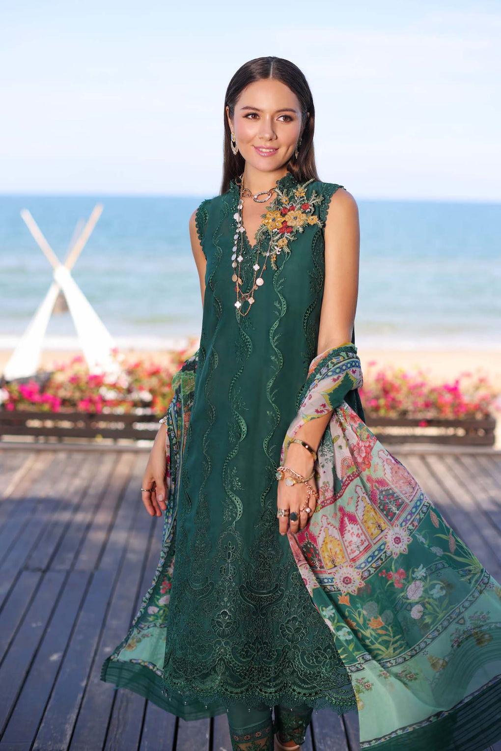 1B | Noor | Luxury Chikankari Lawn 2023