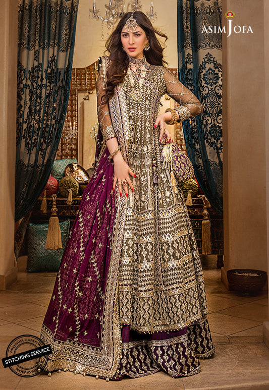 AJBN-01 | Asim Jofa | Baad e Naubahar | Chiffon & Raw Silk Collection