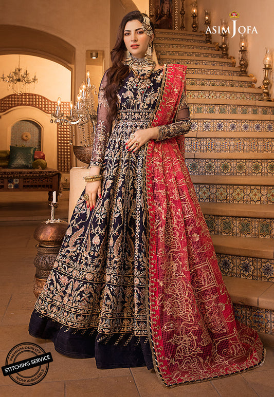 AJBN-02 | Asim Jofa | Baad e Naubahar | Chiffon & Raw Silk Collection