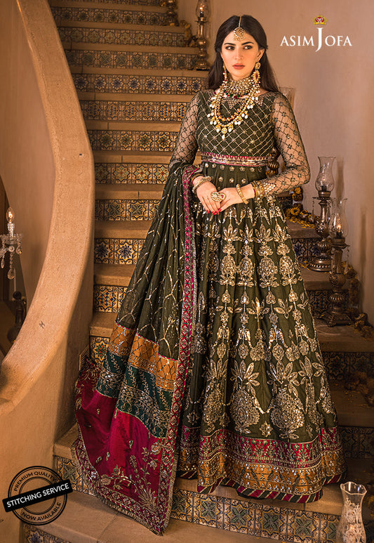 AJBN-10 | Asim Jofa | Baad e Naubahar | Chiffon & Raw Silk Collection