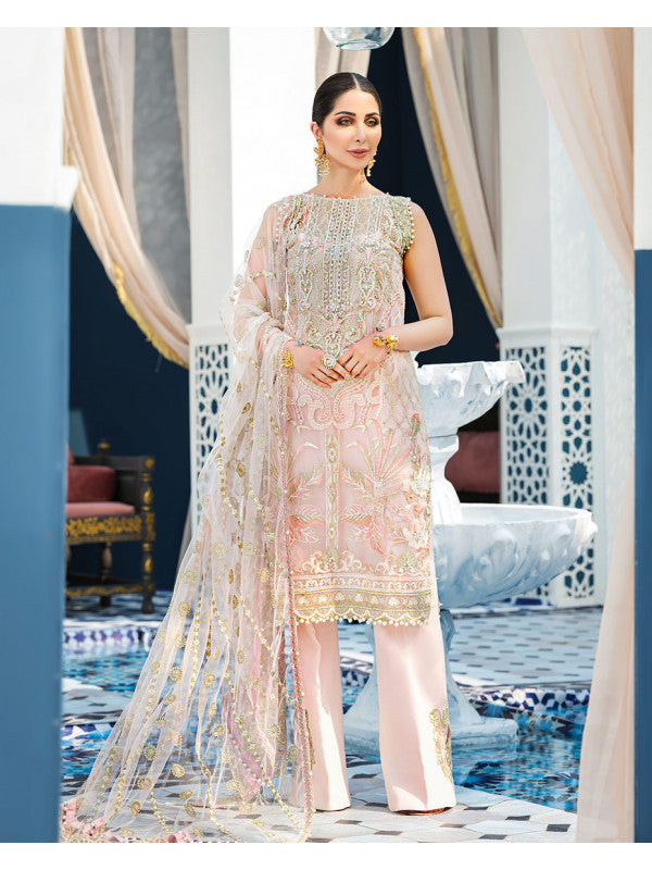 Ines D-1 (3-Piece Embroidered Net Suit) | Gulaal | Adila Unstitched Luxury Formals