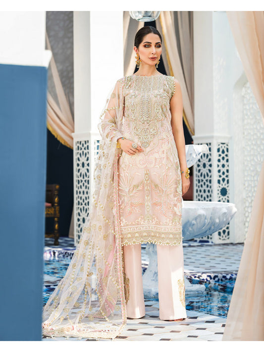 Ines D-1 (3-Piece Embroidered Net Suit) | Gulaal | Adila Unstitched Luxury Formals