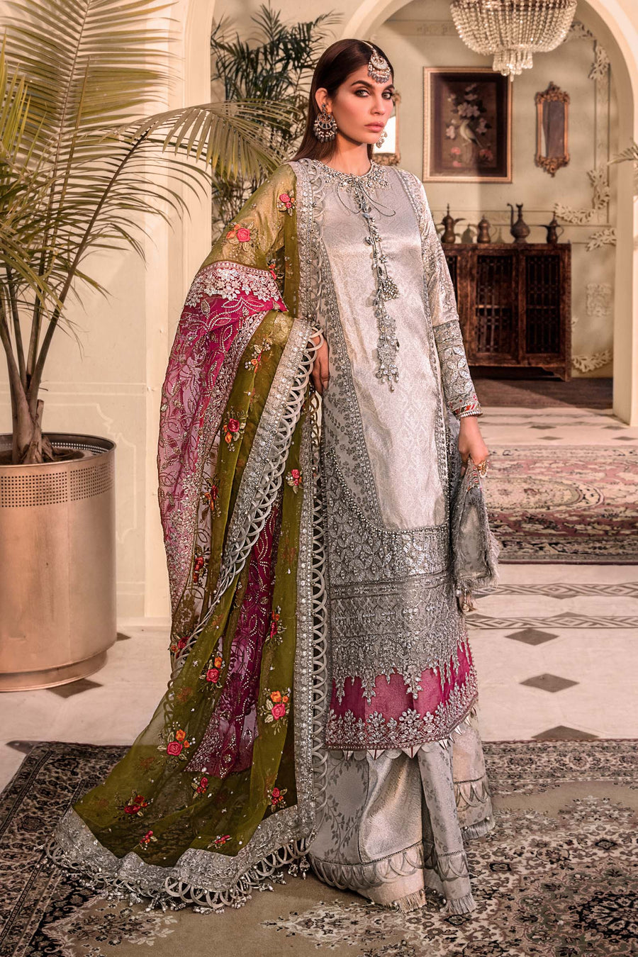 Silver BD-2601 | Maria B | Mbroidered | Eid Heritage Collection 23