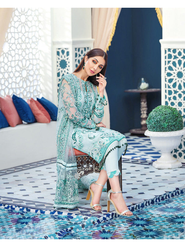 Imane D-2 (3-Piece Embroidered Chiffon Suit) | Gulaal | Adila Unstitched Luxury Formals