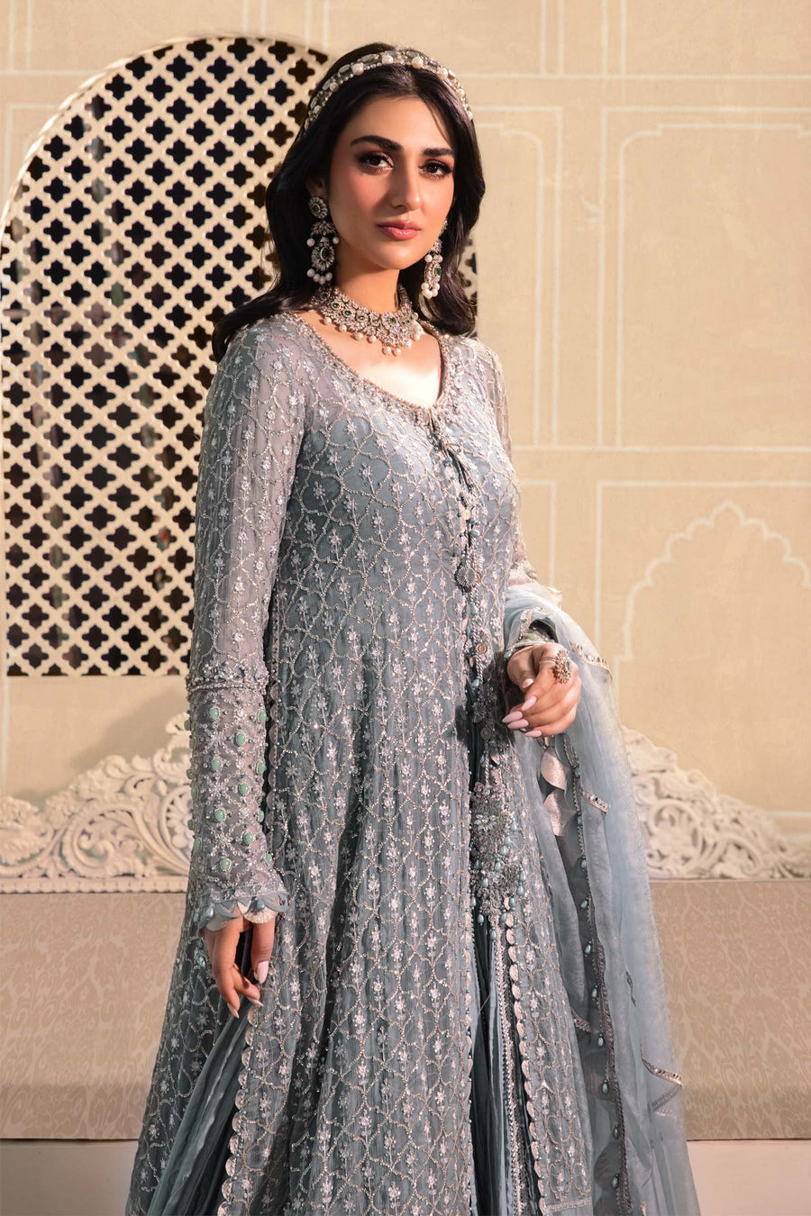 Blue BD-2602 | Maria B | Mbroidered | Eid Heritage Collection 23
