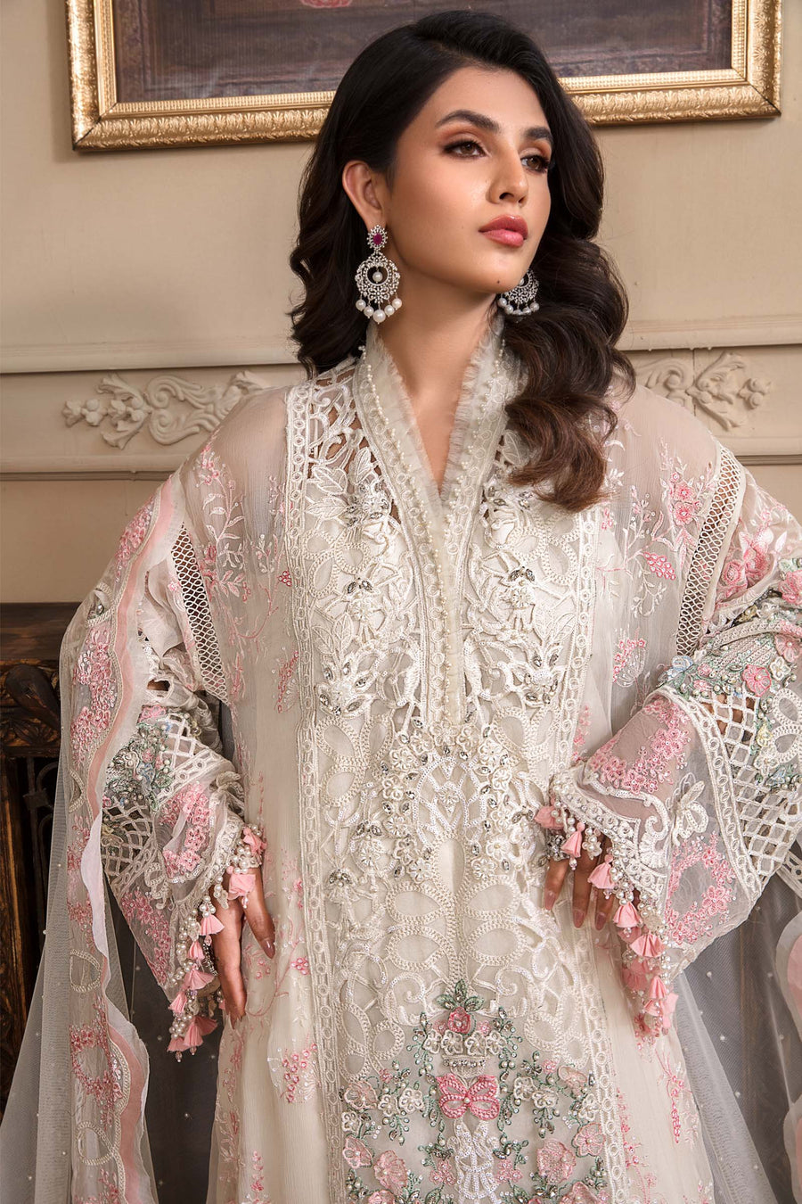 Off White BD-2604 | Maria B | Mbroidered | Eid Heritage Collection 23