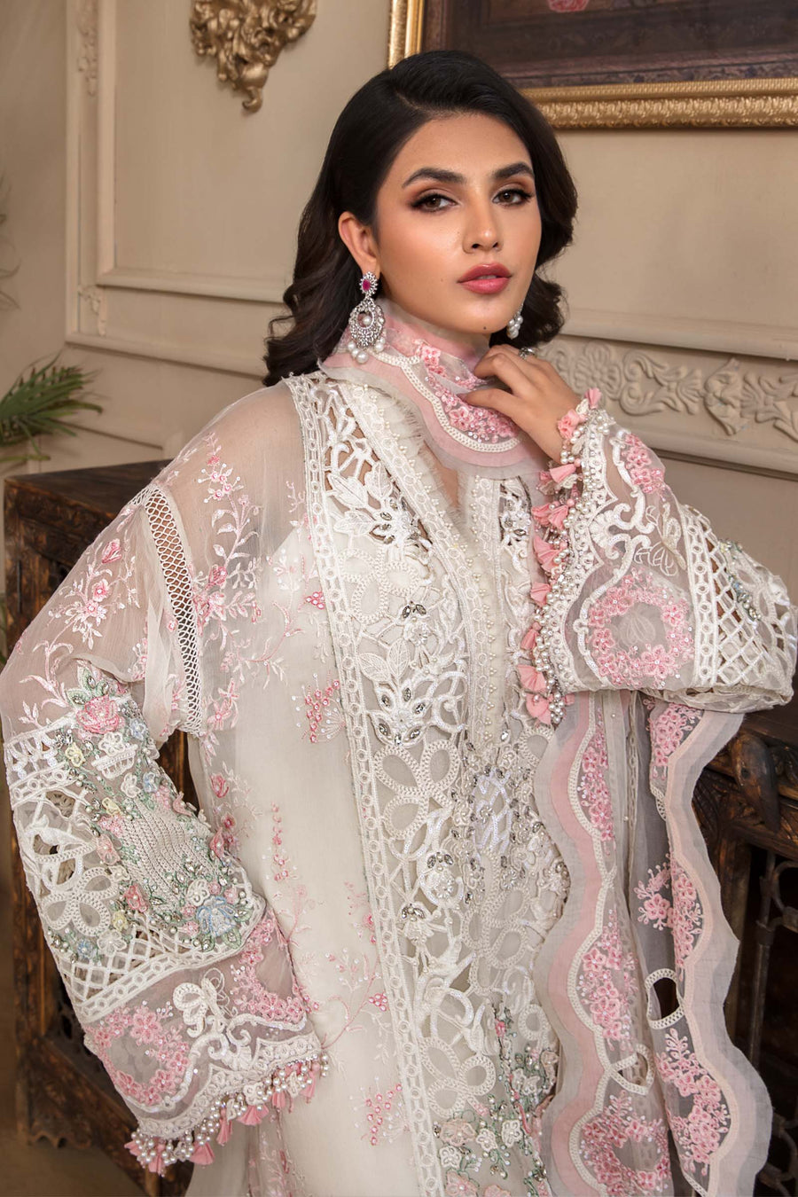 Off White BD-2604 | Maria B | Mbroidered | Eid Heritage Collection 23