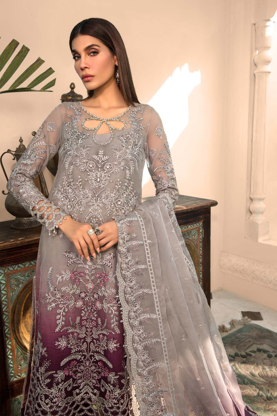 Plum BD-2605 | Maria B | Mbroidered | Eid Heritage Collection 23