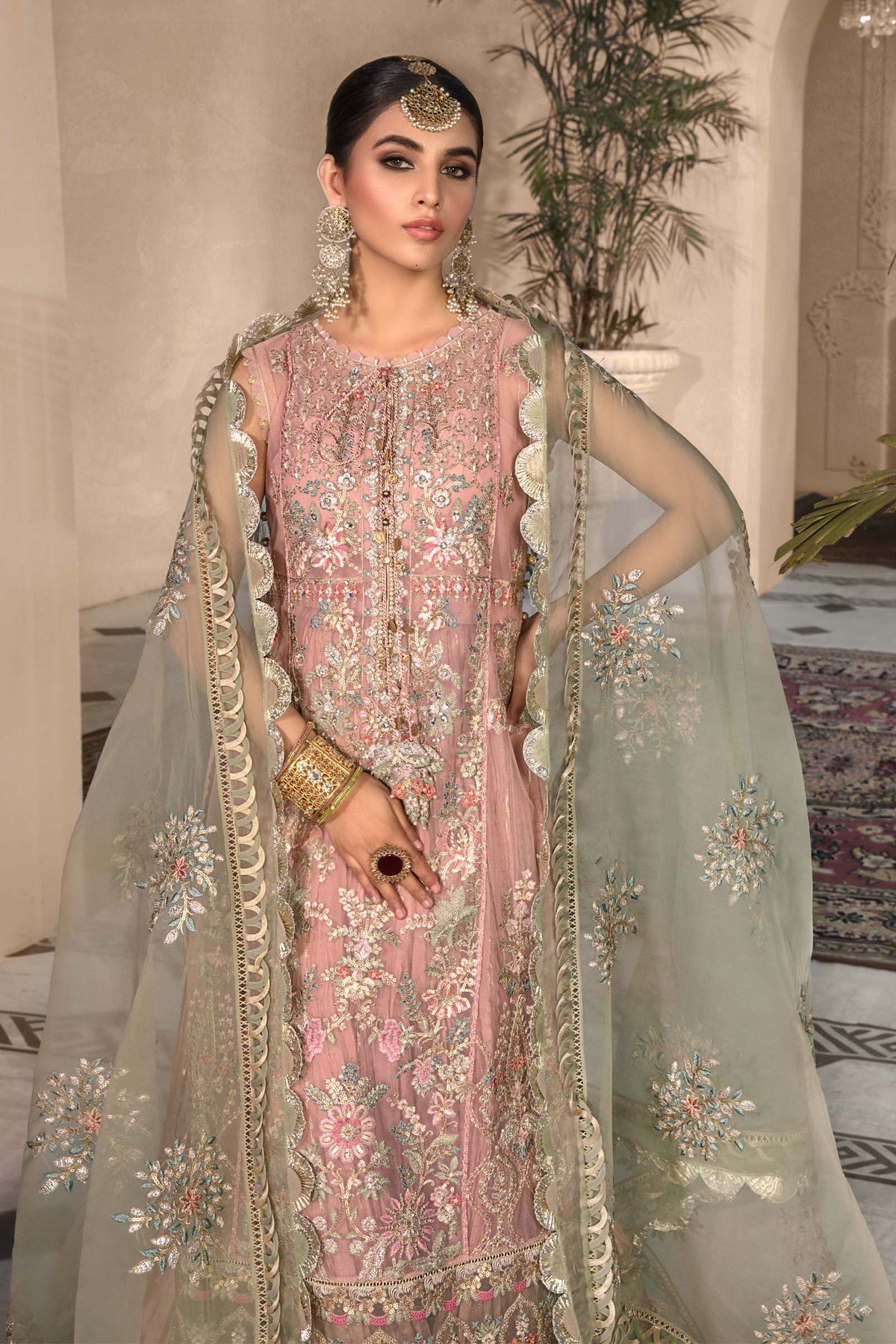 Sea Green BD-2607 | Maria B | Mbroidered | Eid Heritage Collection 23