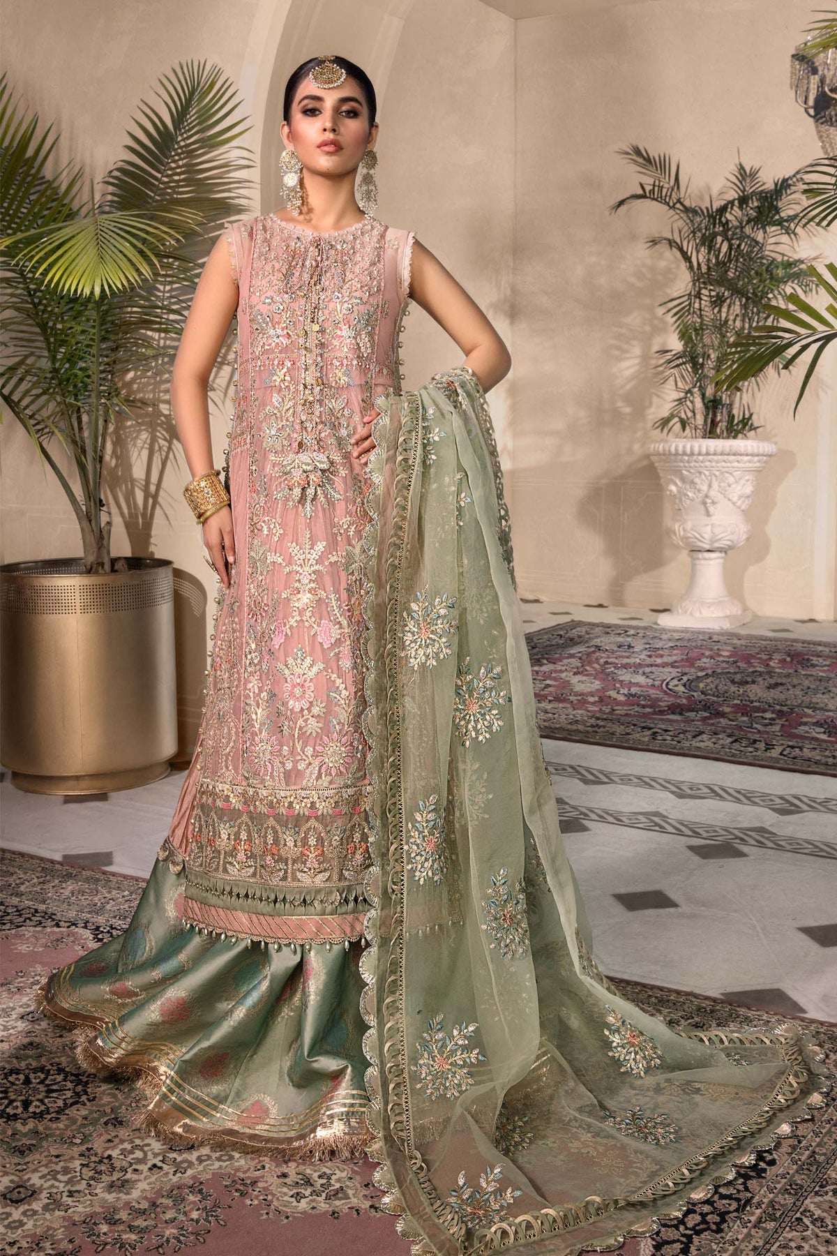 Sea Green BD-2607 | Maria B | Mbroidered | Eid Heritage Collection 23