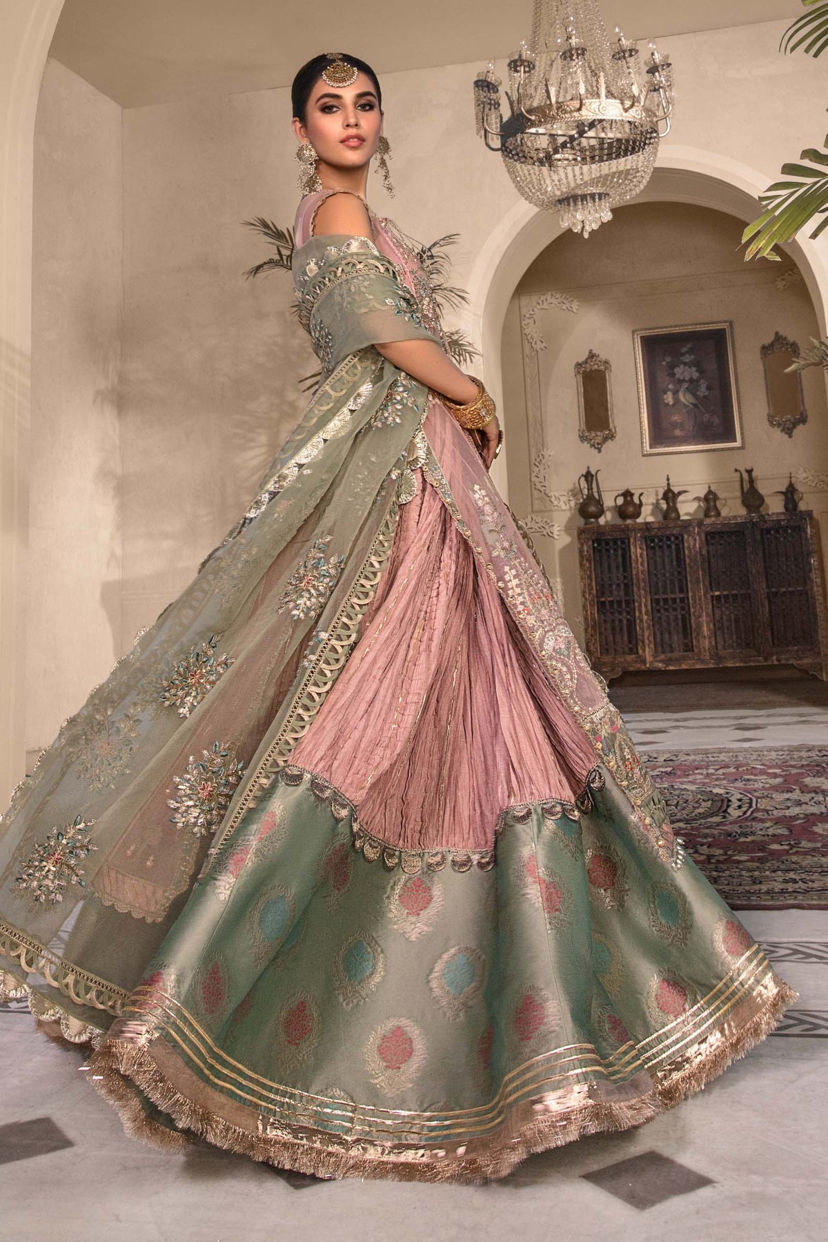 Sea Green BD-2607 | Maria B | Mbroidered | Eid Heritage Collection 23