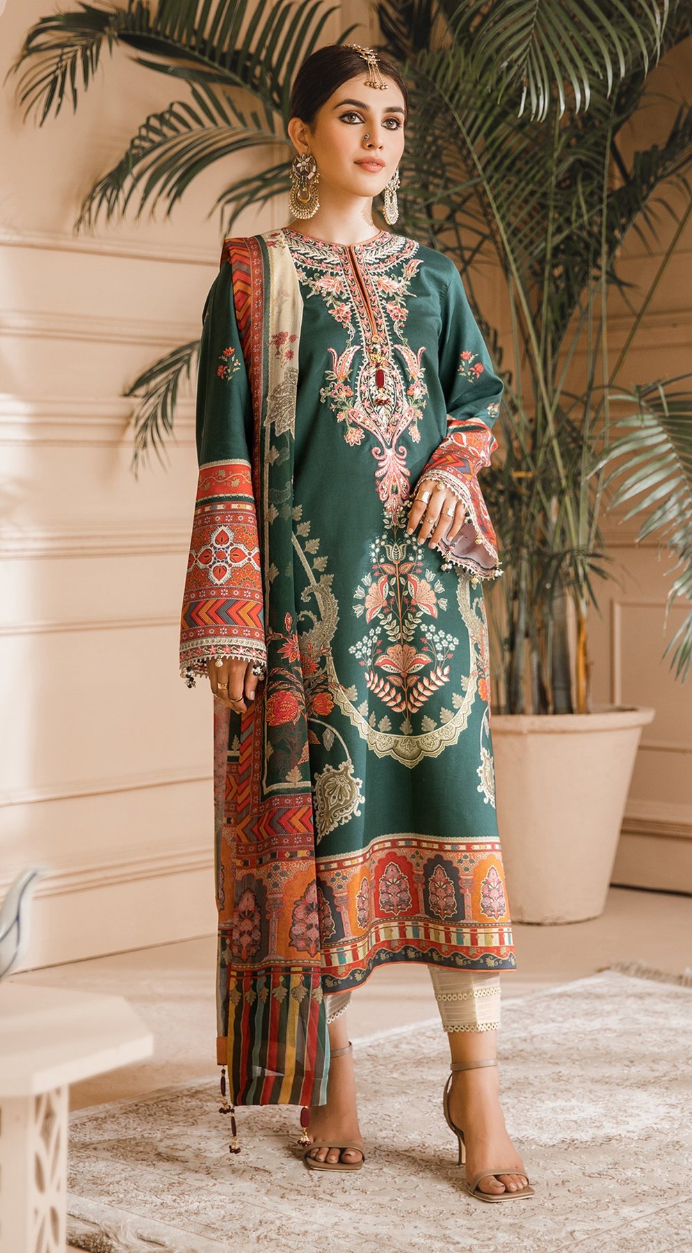 Haya | Anaya by Kiran Chaudhry | Noor Bano | Unstitched Embroidered Cambric Collection'21
