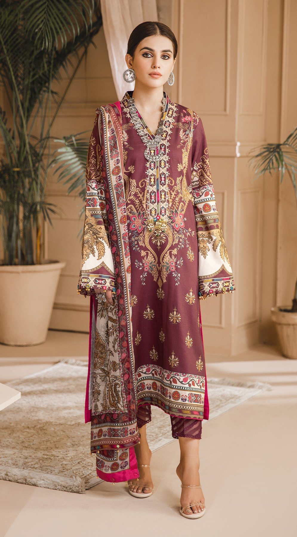 Amaya | Anaya by Kiran Chaudhry | Noor Bano | Unstitched Embroidered Cambric Collection'21