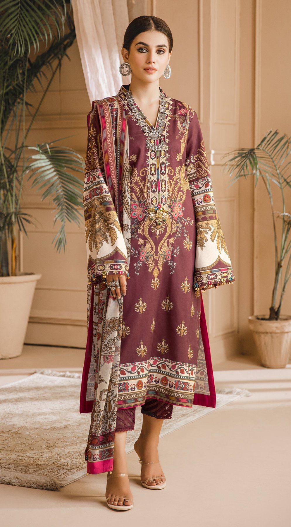 Amaya | Anaya by Kiran Chaudhry | Noor Bano | Unstitched Embroidered Cambric Collection'21