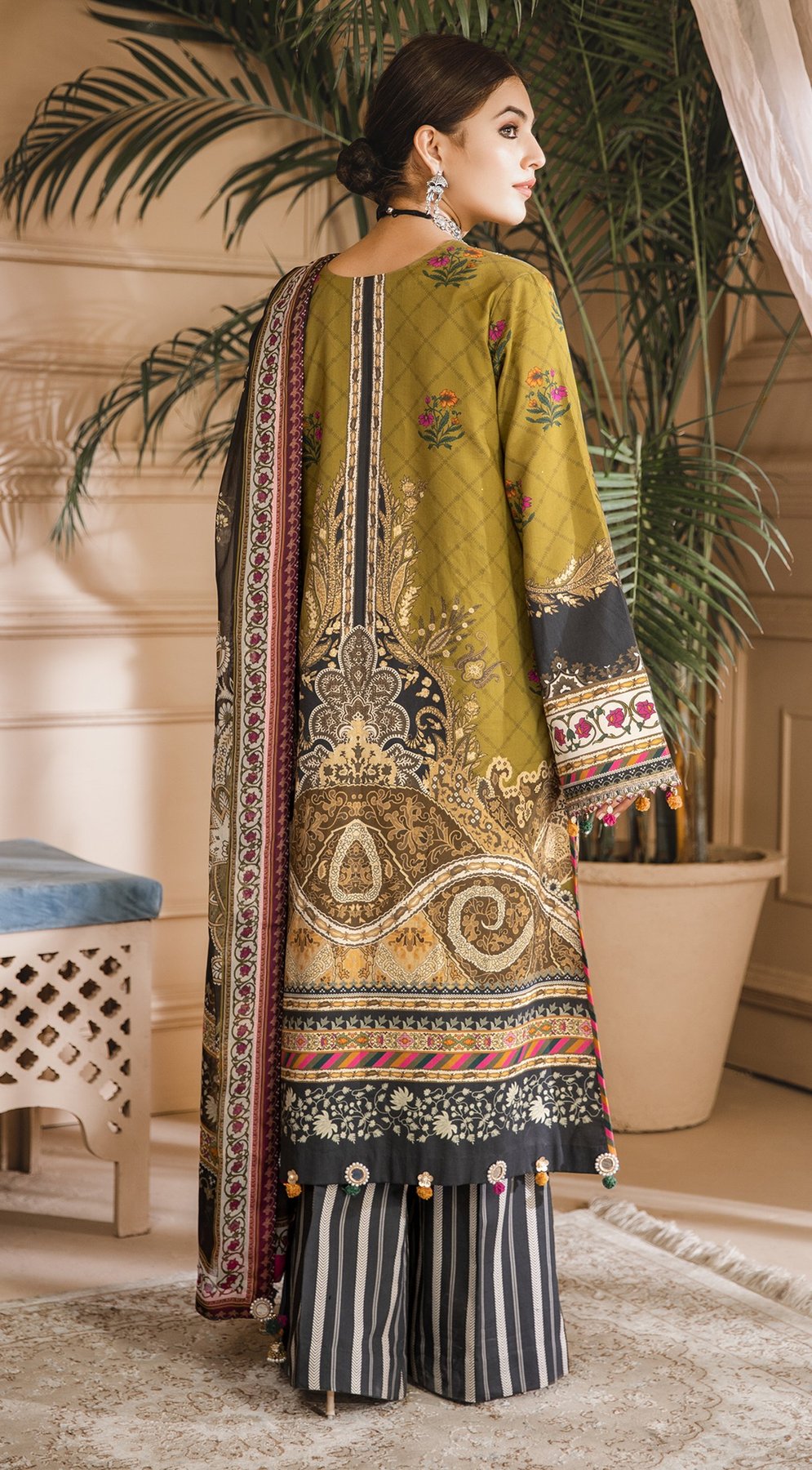 Mariana | Anaya by Kiran Chaudhry | Noor Bano | Unstitched Embroidered Cambric Collection'21