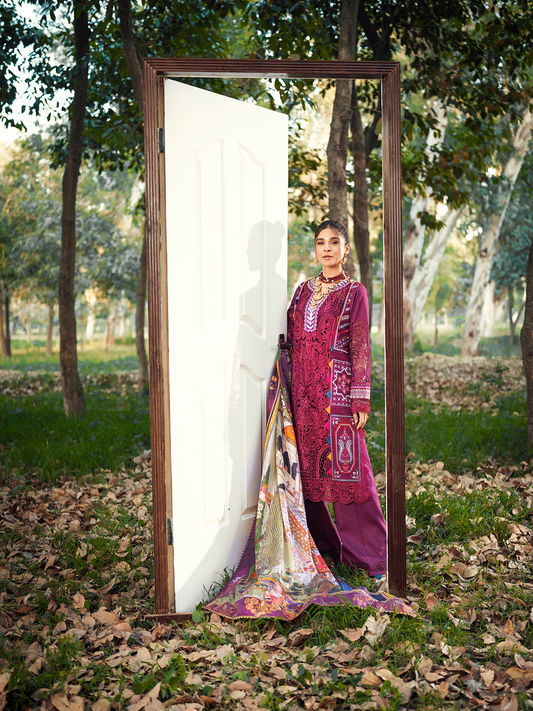 Fuschia | Maryam Hussain | Luxury Lawn Collection 2022