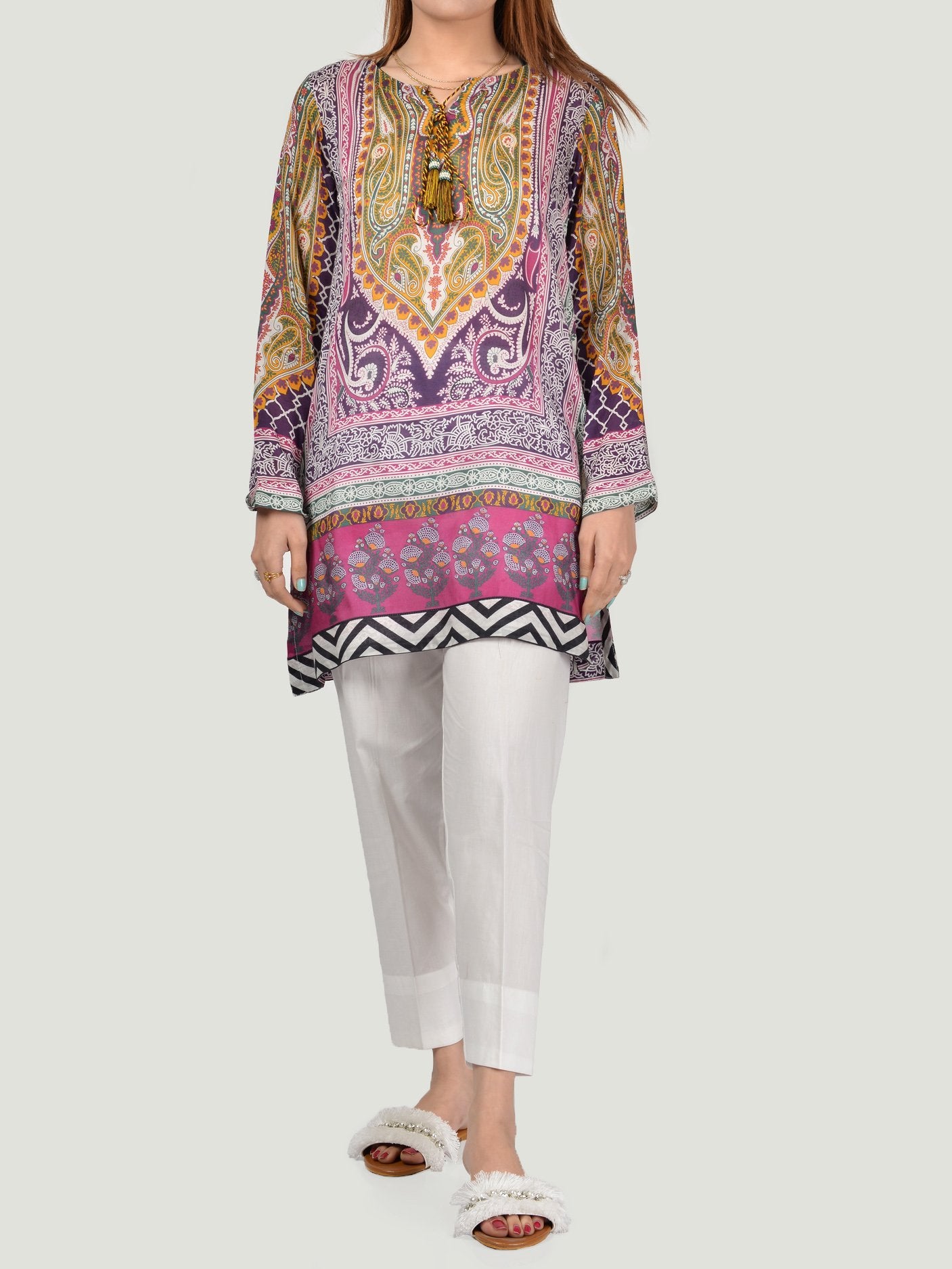 Printed Silk Shirt (P1411) by Limelight