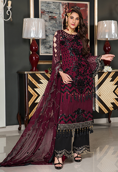 MG - 54 Burgundy Amethyst (Maryams Luxury Embroidery Collection Gold Vol 5)