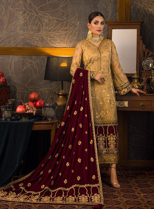 Jahan Ara - 01 | Zainab Chottani | Luxury Velvet Unstitched Collection 2021