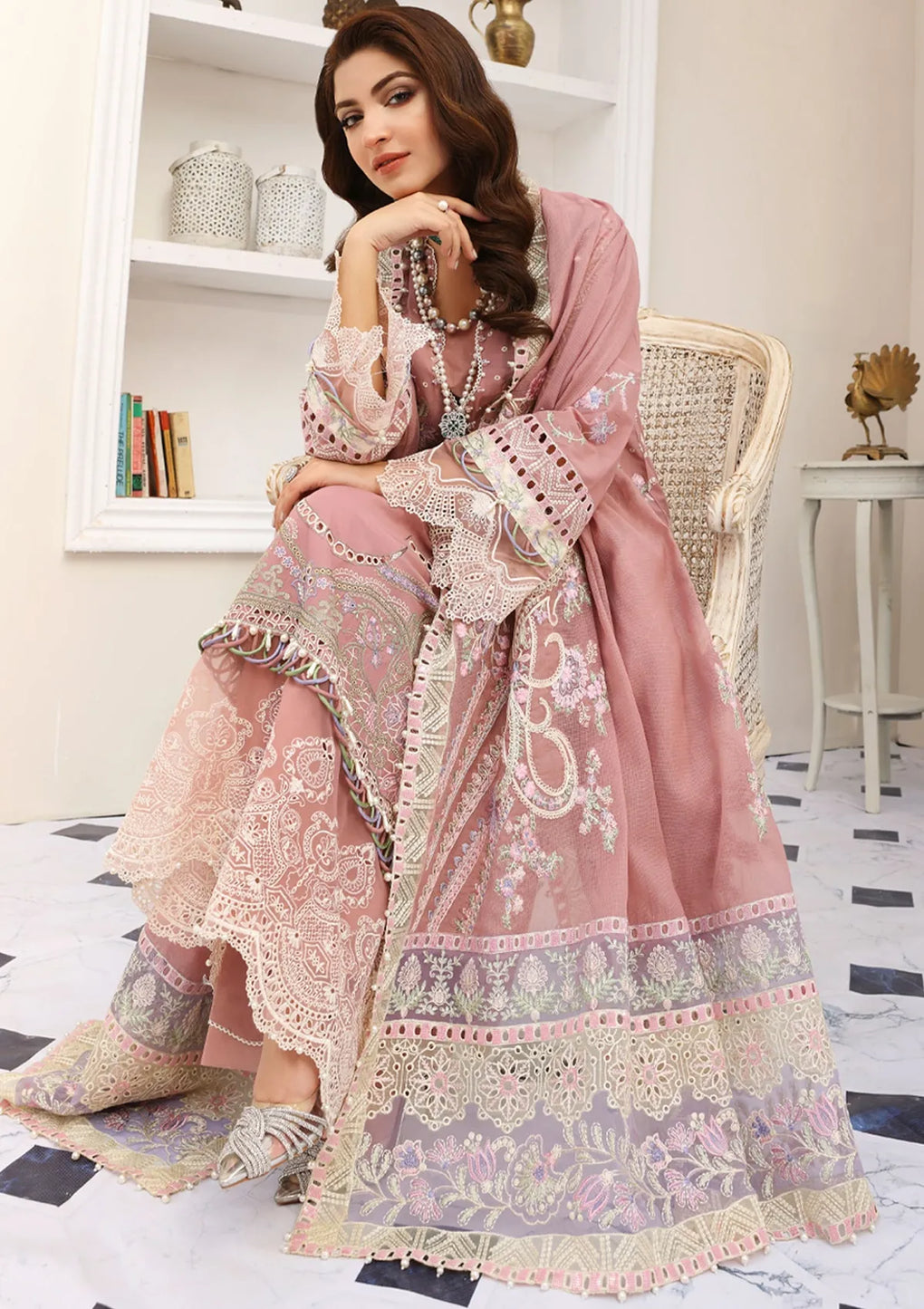 ELC01 - Aurora | Elaf | Festive Chikankari Collection 2023