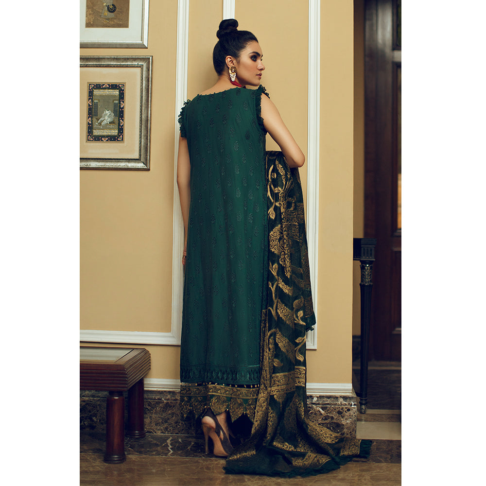 Emerald Gold (Rouche Chikankari Collection)