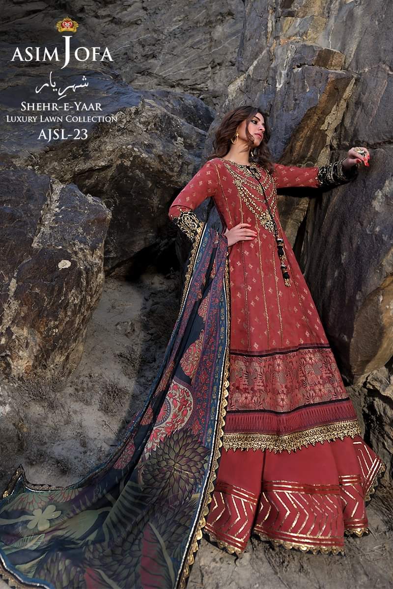 AJSL - 23 | Asim Jofa | Shehr - E - Yaar Luxury Lawn Collection 2022