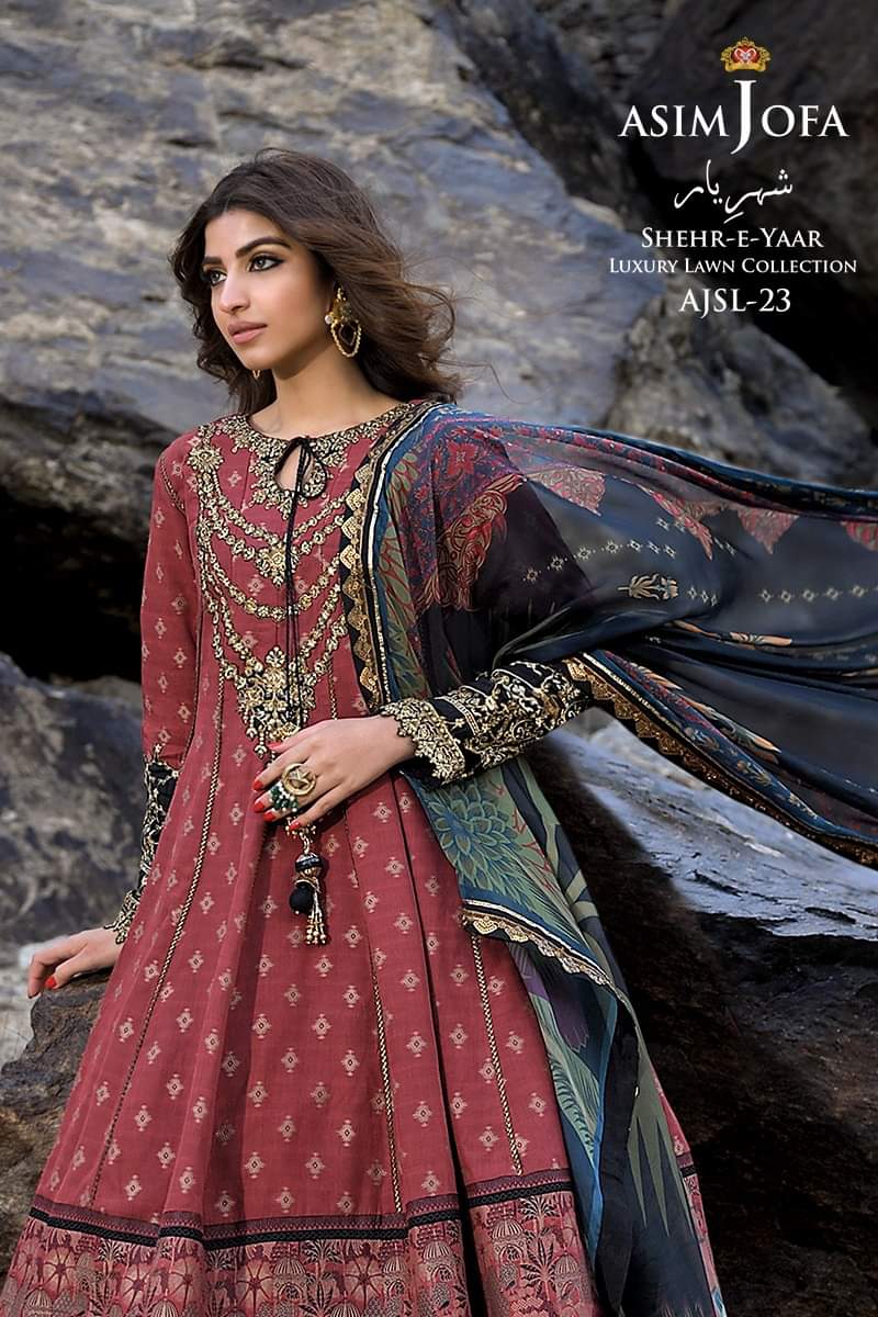 AJSL - 23 | Asim Jofa | Shehr - E - Yaar Luxury Lawn Collection 2022