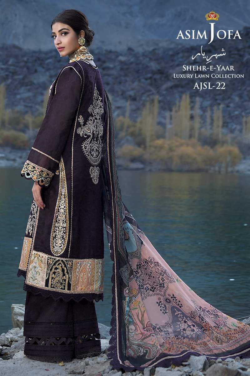 AJSL - 22 | Asim Jofa | Shehr - E - Yaar Luxury Lawn Collection 2022