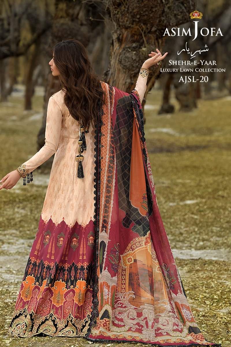 AJSL - 20 | Asim Jofa | Shehr - E - Yaar Luxury Lawn Collection 2022