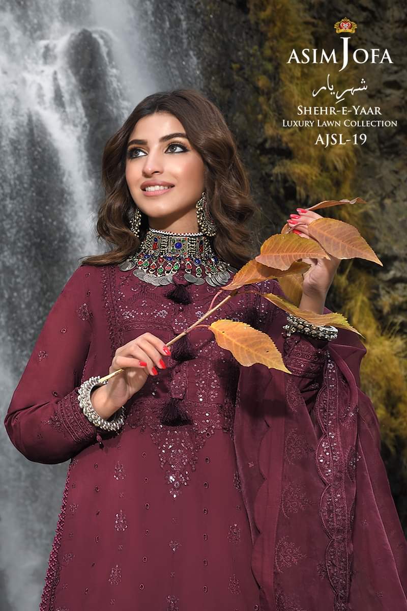 AJSL - 19 | Asim Jofa | Shehr - E - Yaar Luxury Lawn Collection 2022