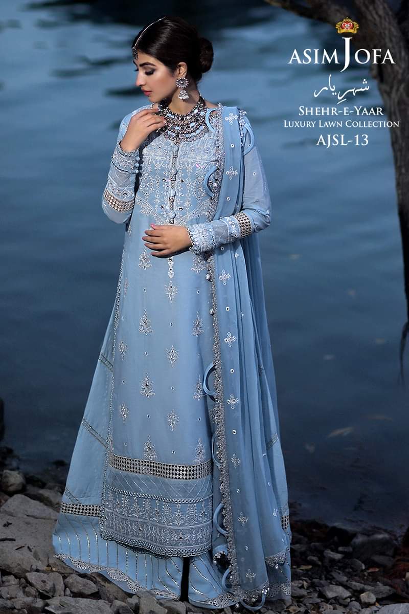 AJSL - 13 | Asim Jofa | Shehr - E - Yaar Luxury Lawn Collection 2022